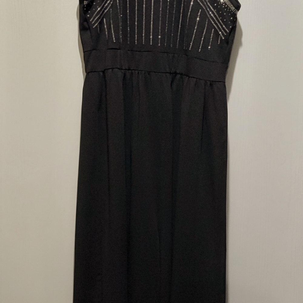 Formal black w rhinestone jumper